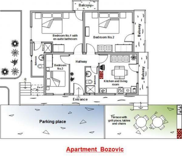 Apartment Bozovic Orebić Szoba fotó
